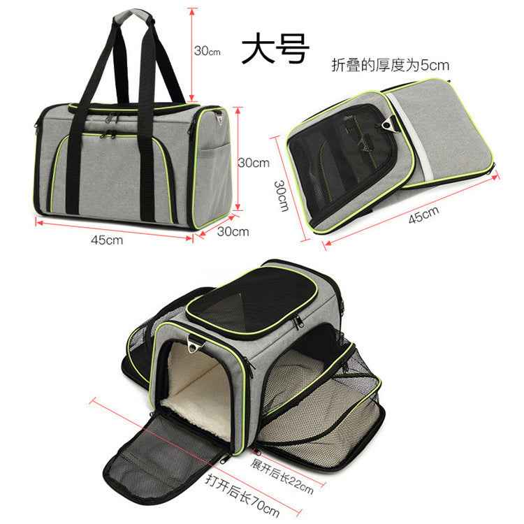 Airline Approved Pet Carrier, Large Soft Sided Pet Travel TSA Carrier