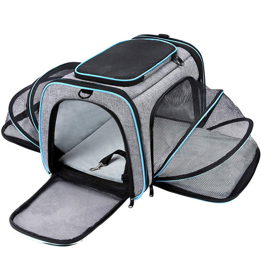 Airline Approved Pet Carrier, Large Soft Sided Pet Travel TSA Carrier